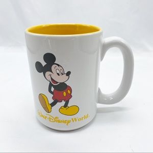 Vintage Disney World Mickey Mouse Coffee Cup White XL